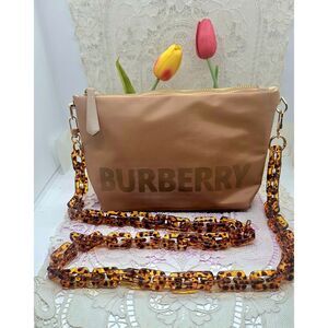 BURBERRY BAG WITH CROSSBODY ACRYLIC STRAP NEW